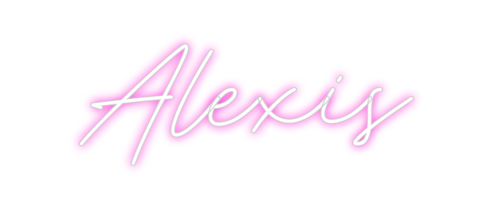 Custom neon sign Alexis