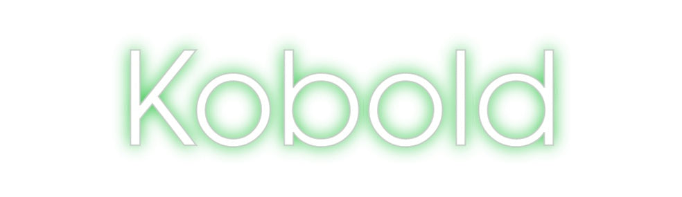 Custom neon sign Kobold