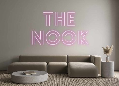 Custom neon sign The 
Nook