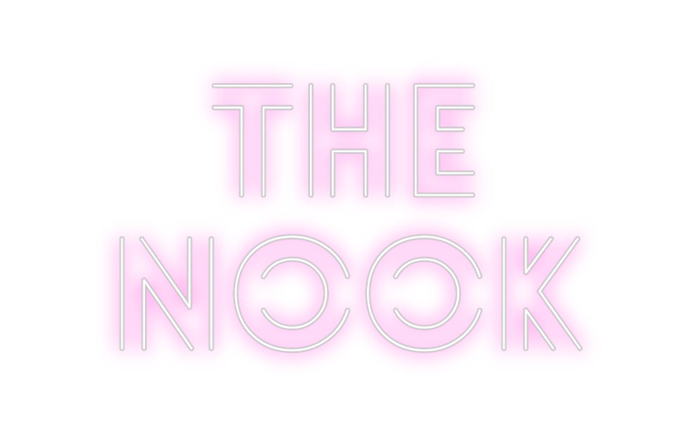 Custom neon sign The 
Nook