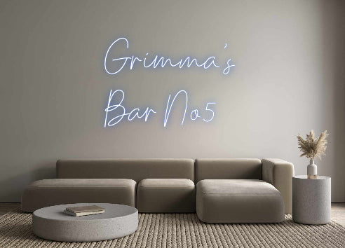 Custom neon sign Grimma’s 
 B...