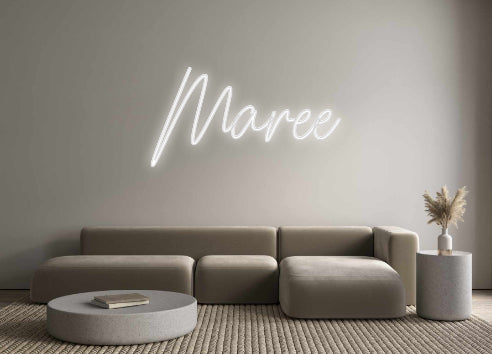 Custom neon sign Maree