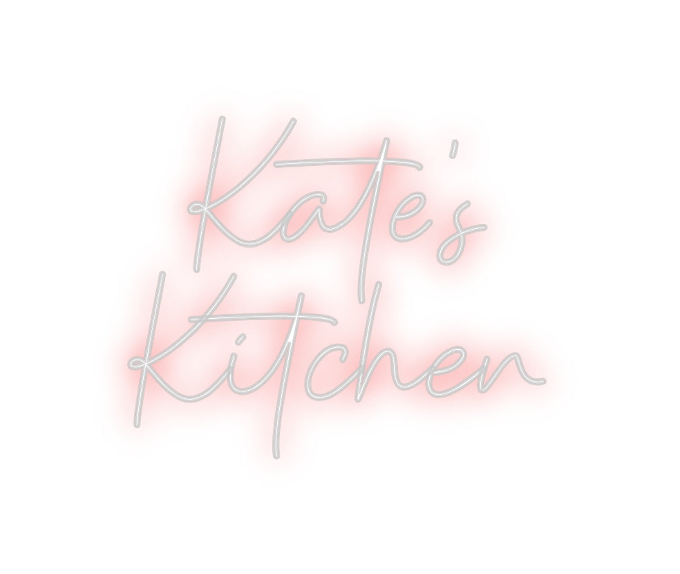 Custom neon sign Kate's
Kitchen