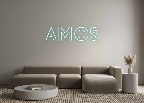 Custom neon sign Amos