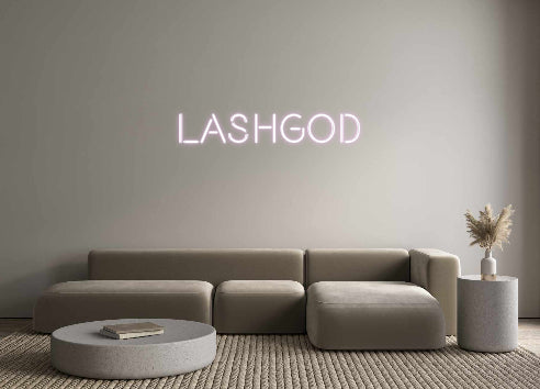 Custom neon sign Lashgod