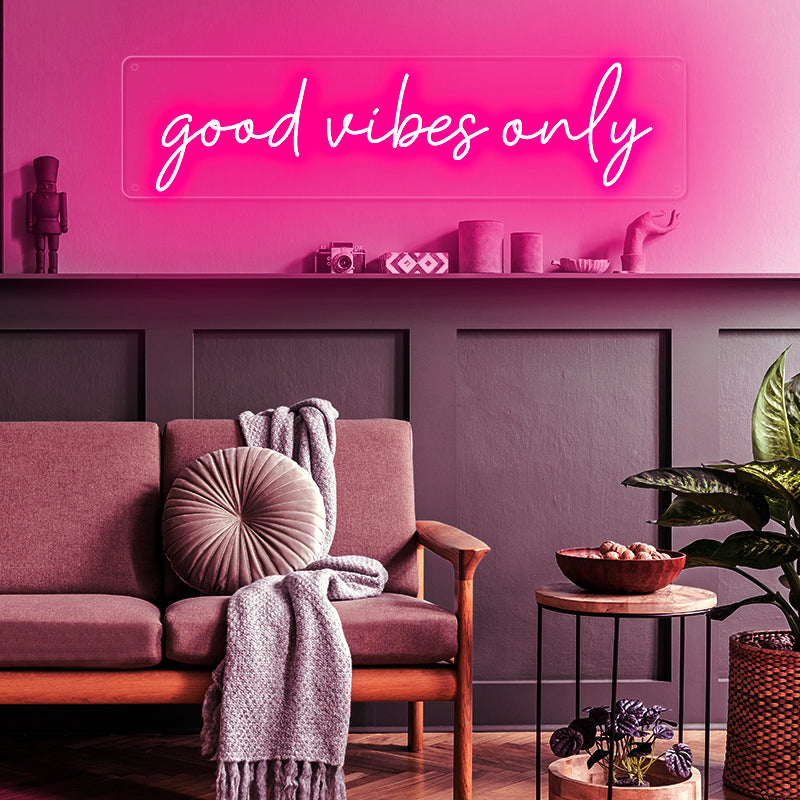 Good Vibes Only Neon Sign