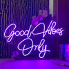 good vibes only neon light