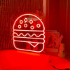 Hamburger LED Line Art neon sign