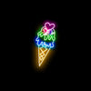 Ice Cream Cone Neon Sign