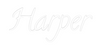 Custom neon sign Harper