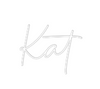 Custom neon sign Kat