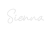 Custom neon sign Sienna