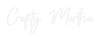 Custom neon sign Crafty Martha