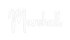 Custom neon sign Marshall