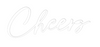 Custom neon sign Cheers