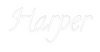 Custom neon sign Harper