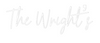 Custom neon sign The Wright’s