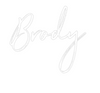 Custom neon sign Brody
