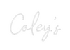 Custom neon sign Coley’s