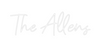 Custom neon sign The Allens