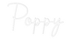 Custom neon sign Poppy