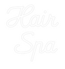 Custom neon sign Hair 
Spa