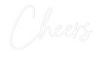 Custom neon sign Cheers