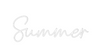 Custom neon sign Summer