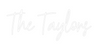 Custom neon sign The Taylors
