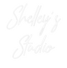 Custom neon sign Shelley's 
S...