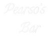 Custom neon sign Pearso’s 
  ...
