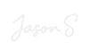 Custom neon sign Jason S