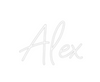 Custom neon sign Alex