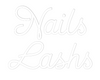 Custom neon sign Nails
Lashs
