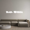 Custom neon sign BLAK MEDUZA