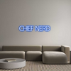 Custom neon sign Chief Nerd