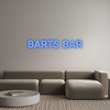 Custom neon sign BARTS BAR