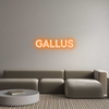 Custom neon sign GALLUS