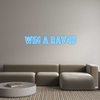 Custom neon sign WIN A RAV4U
