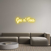 Custom neon sign Gee n' Tees