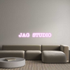 Custom neon sign JAG STUDIO