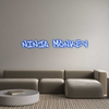 Custom neon sign ninja monkey