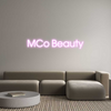 Custom neon sign MCo Beauty