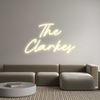 Custom neon sign The
Clarkes