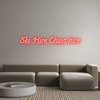 Custom neon sign Ski Hire, Cha...