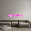 Custom neon sign Coffee & Bagels