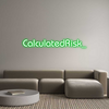 Custom neon sign CalculatedRisk_