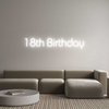 Custom neon sign 18th Birthday