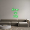 Custom neon sign skinny 
rich...