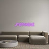 Custom neon sign Jyefknese